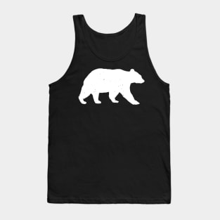 Distressed Vintage Bear Wild Nature Design Tank Top